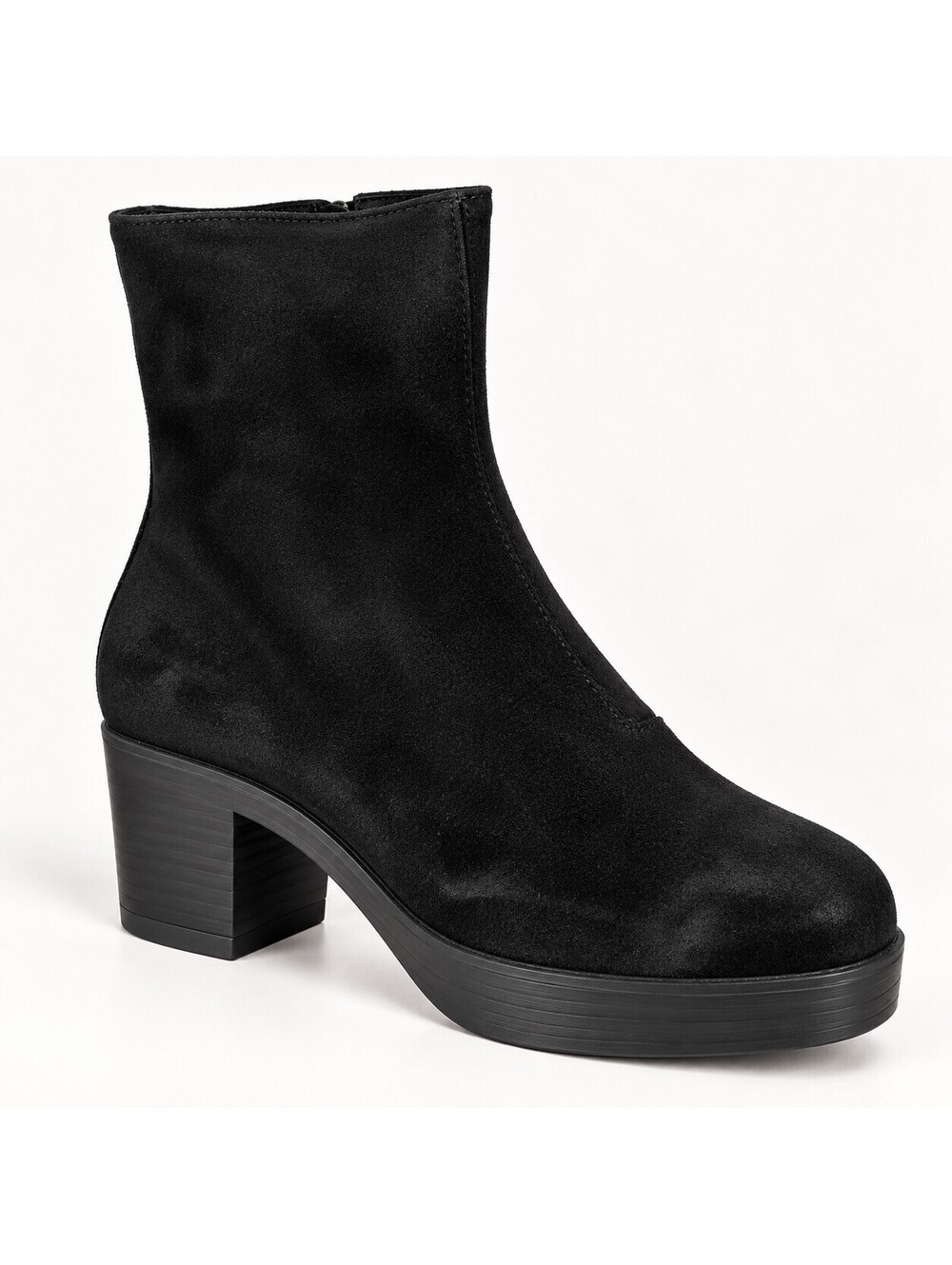 NWB Lazo Siren Obsidian Black Platform Ankle Boots Size 6